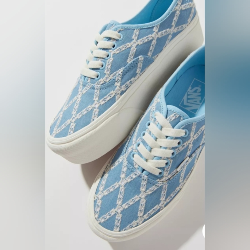 Vans Authentic Stackform Platform Denim Mix Light… - image 4